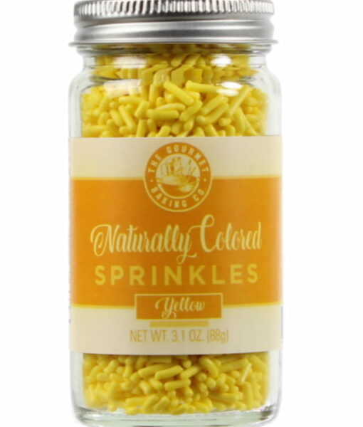 All Natural Yellow Sprinkles Round