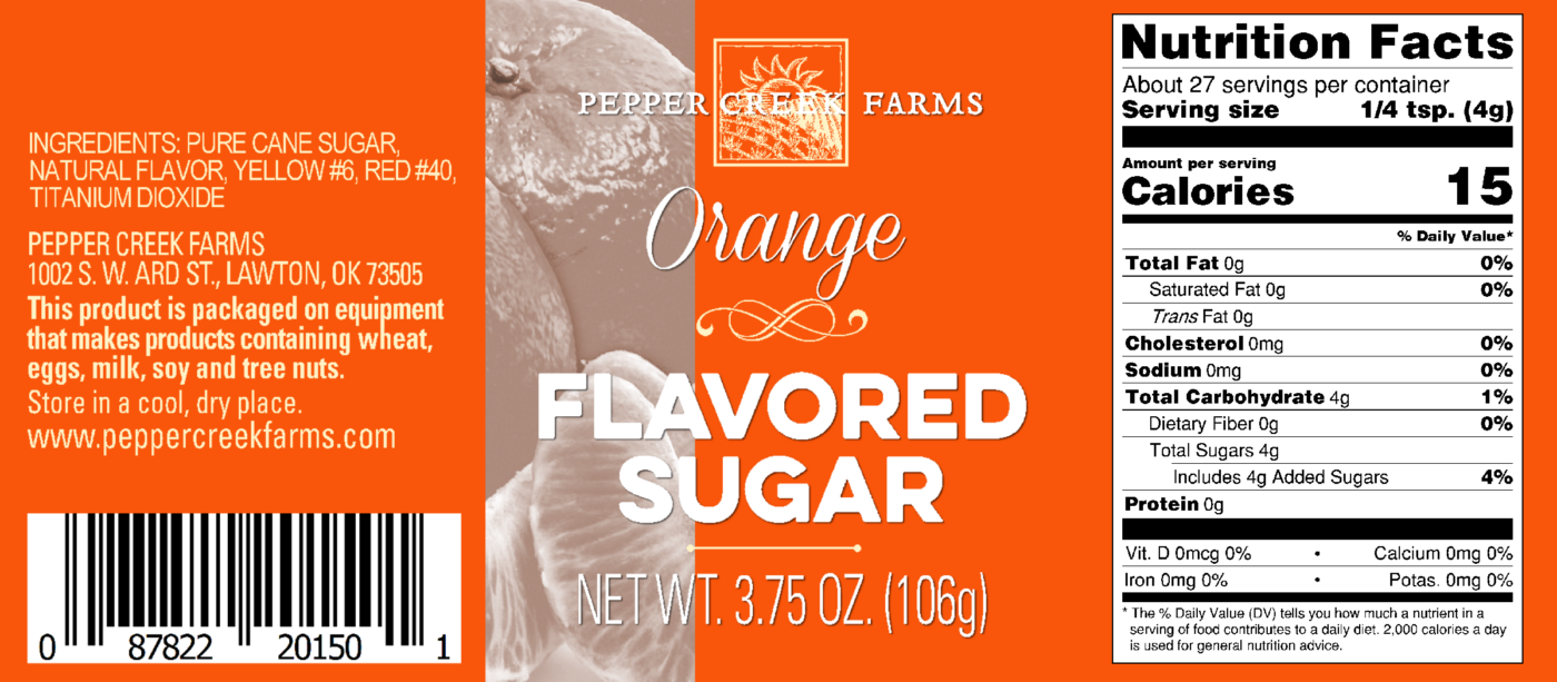 Orange Flavored Sugar