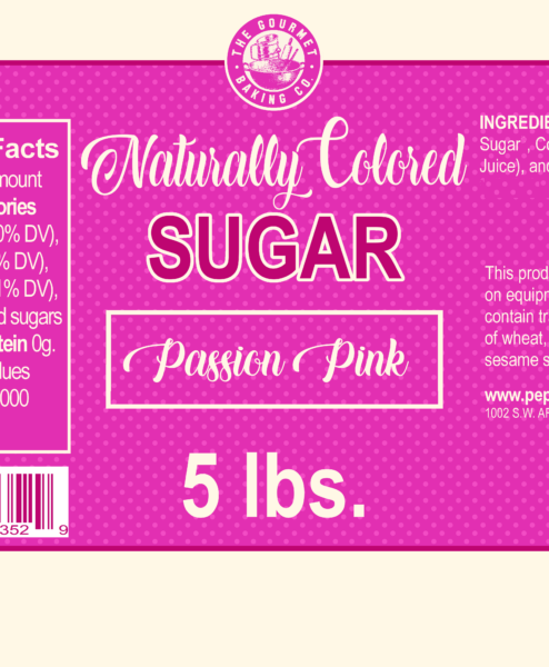 Revised Ne Naturally Colored Non Gmo Pink Sugar Lb Shipping Labels