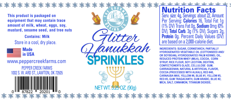 Kosher Whimsical Blends Christmas Glitter Hanukkah Copy
