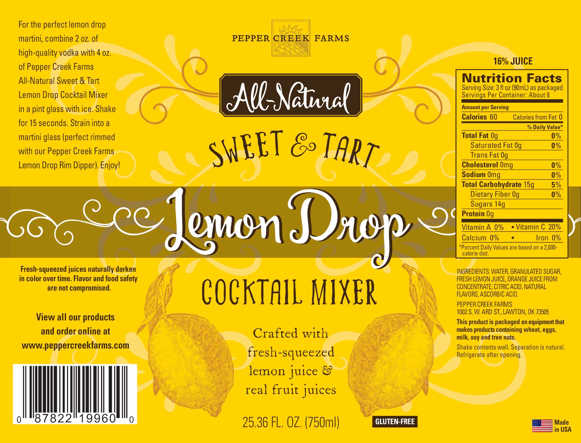 Pcf Drink Mixers Lemon Drop Copy